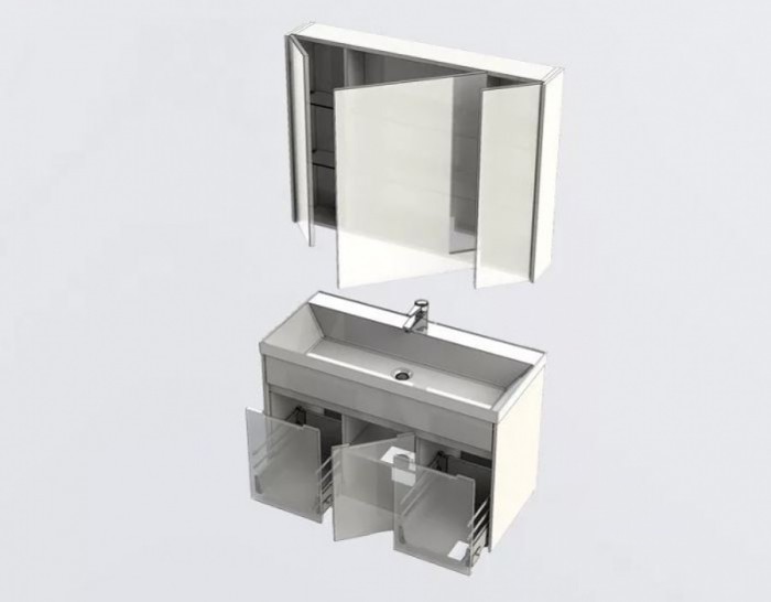 Мебель для ванной Aquanet Латина 100
