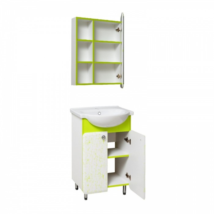 Комплект мебели для ванной Runo Капри 55