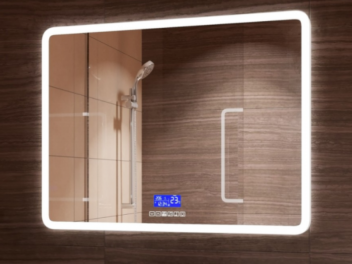 Зеркало Континент Demure LED 900х700 с многофункциональной панелью