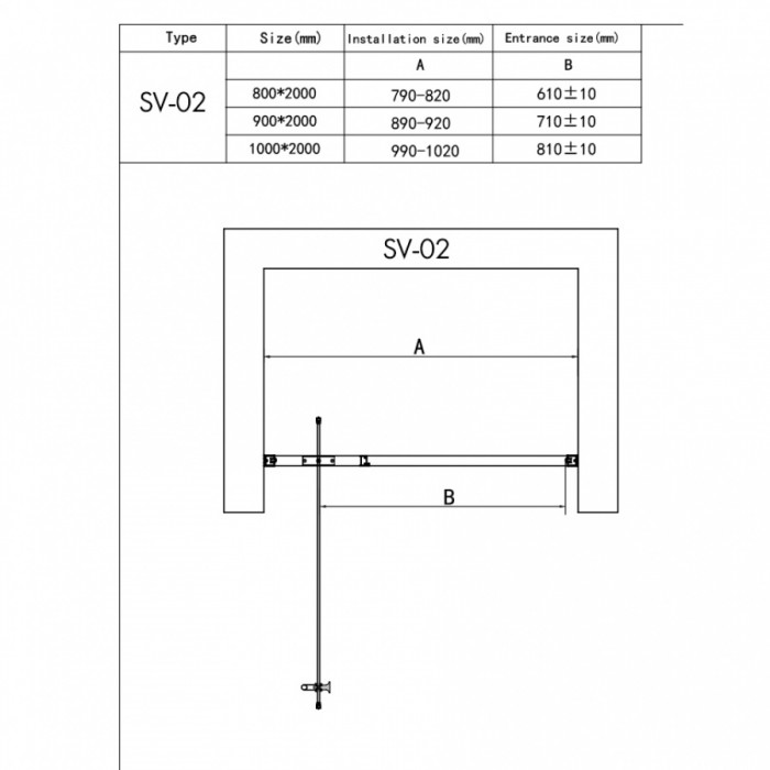 Душевой уголок RGW SV-43B (SV-02B + Z-050-3B)
