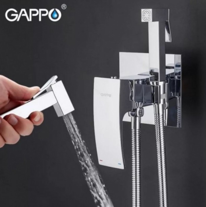 Встраиваемый смеситель с гигиеническим душем Gappo G7207-1