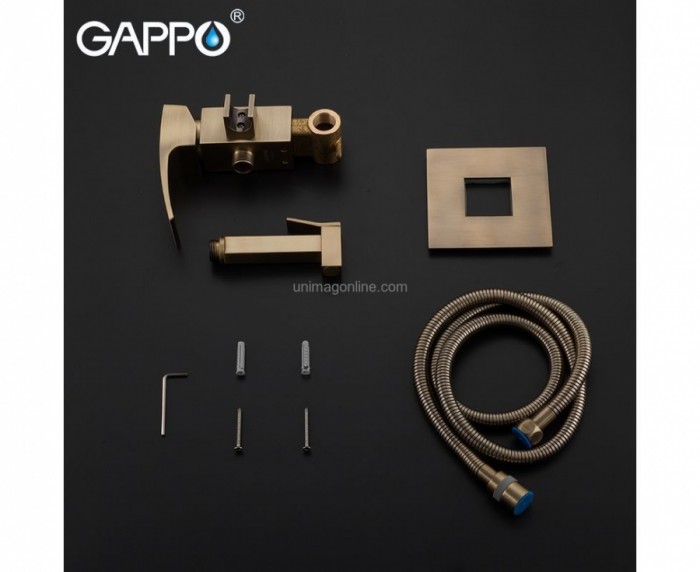 Встраиваемый смеситель с гигиеническим душем Gappo G7207-4