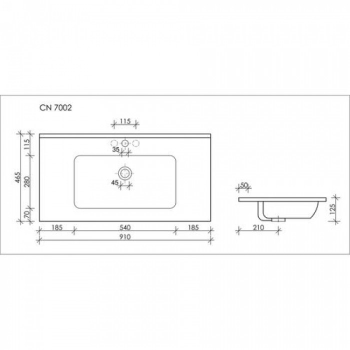 Комплект мебели подвесной SANCOS Libra 890х450х500