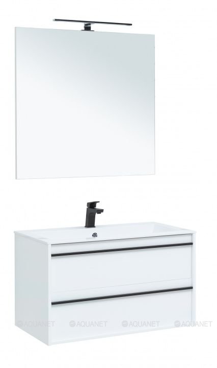 Мебель для ванной Aquanet Lino 90