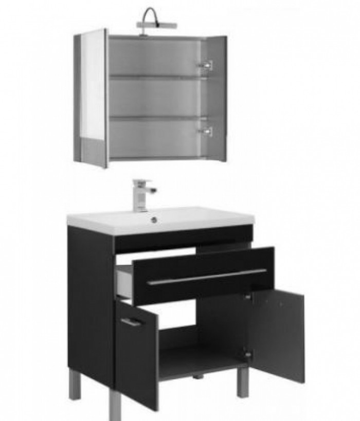 Комплект мебели для ванной Aquanet Верона NEW 75 напольный