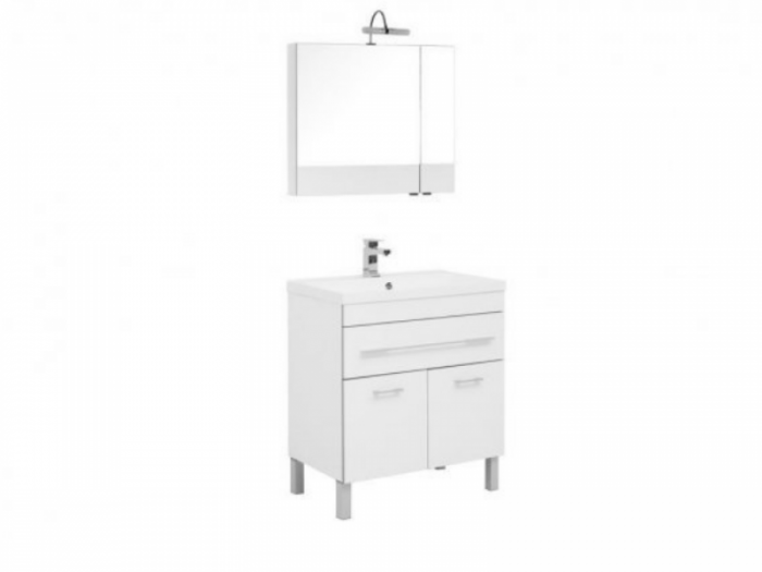 1Комплект мебели для ванной Aquanet Верона NEW 75 напольный
