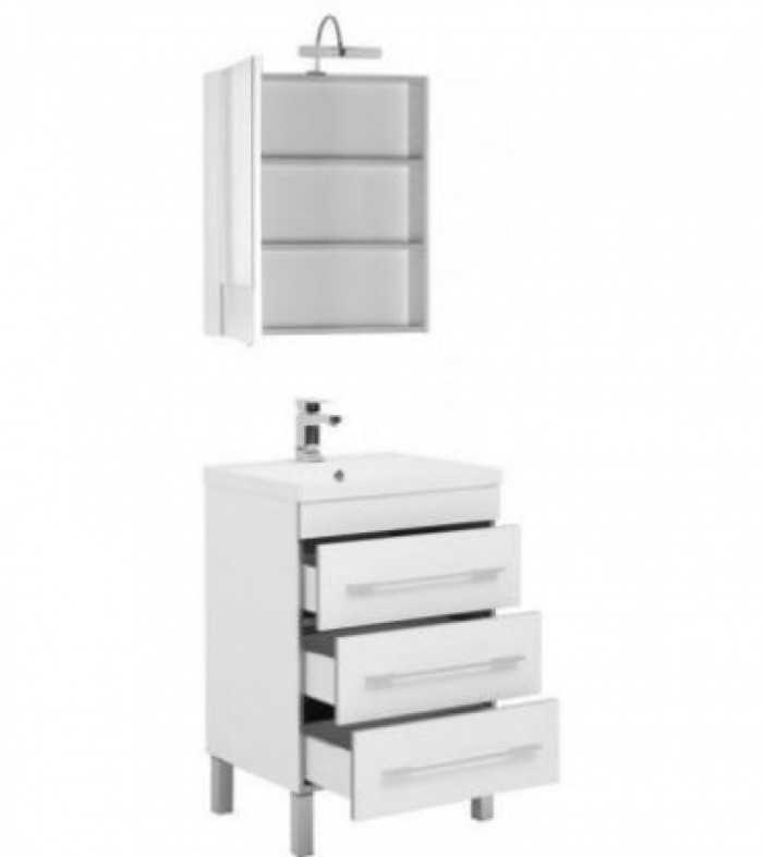 Комплект мебели для ванной Aquanet Верона NEW 58 напольный