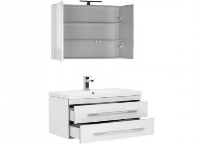Комплект мебели для ванной Aquanet Верона NEW 90 подвесной