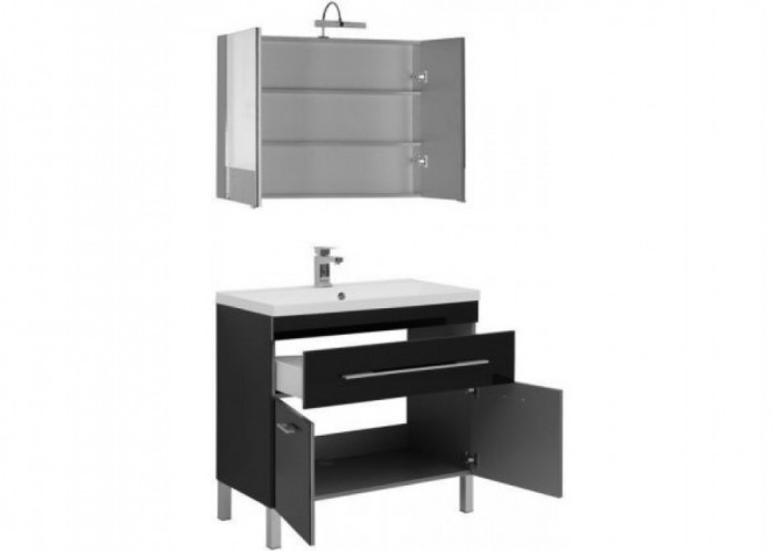 Комплект мебели для ванной Aquanet Верона NEW 90 напольный