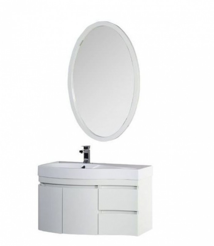 Мебель для ванной Aquanet Сопрано 95 L белый