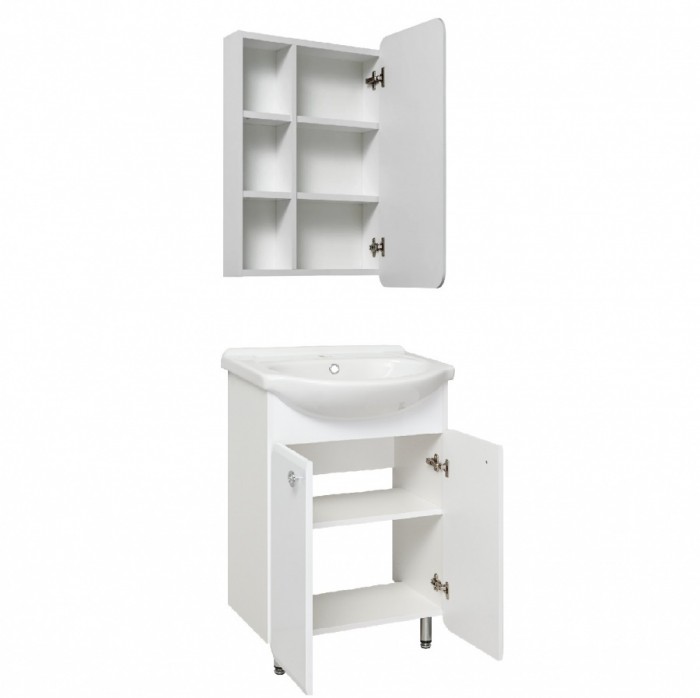 Комплект мебели для ванной Runo Капри 55