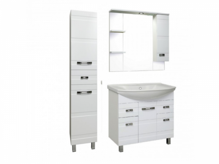1Комплект мебели для ванной Runo Турин 85