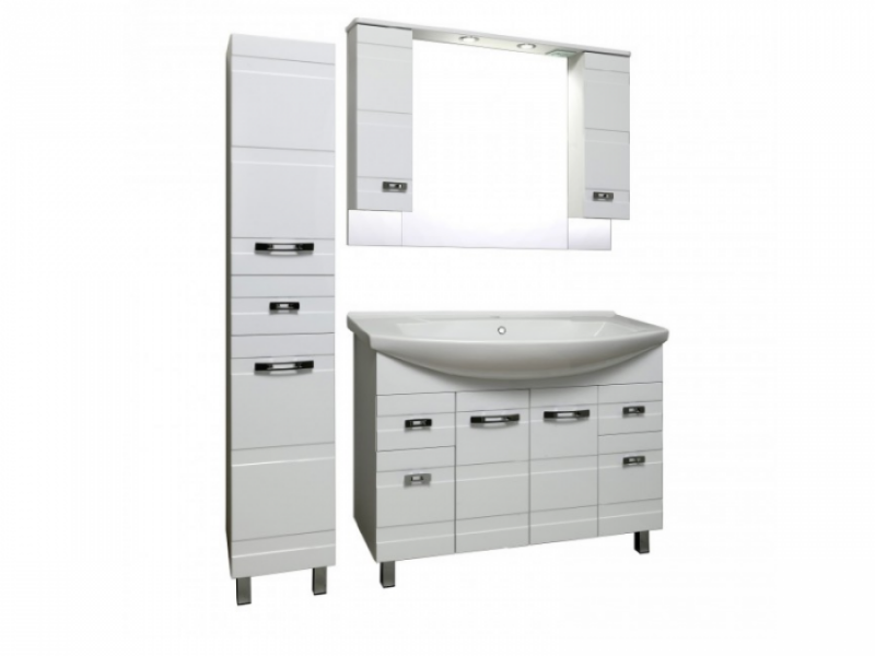 Комплект мебели для ванной Runo Турин 105