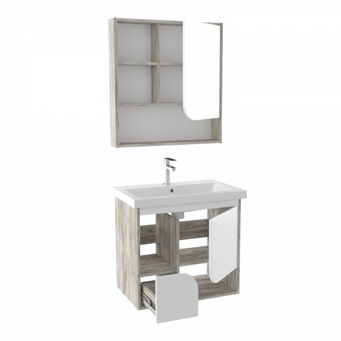 Комплект мебели для ванной Runo Сити 60 подвесной