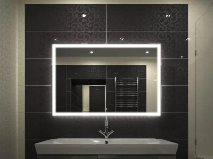 Зеркало Континент Mercury LED 800X600 с подсветкой