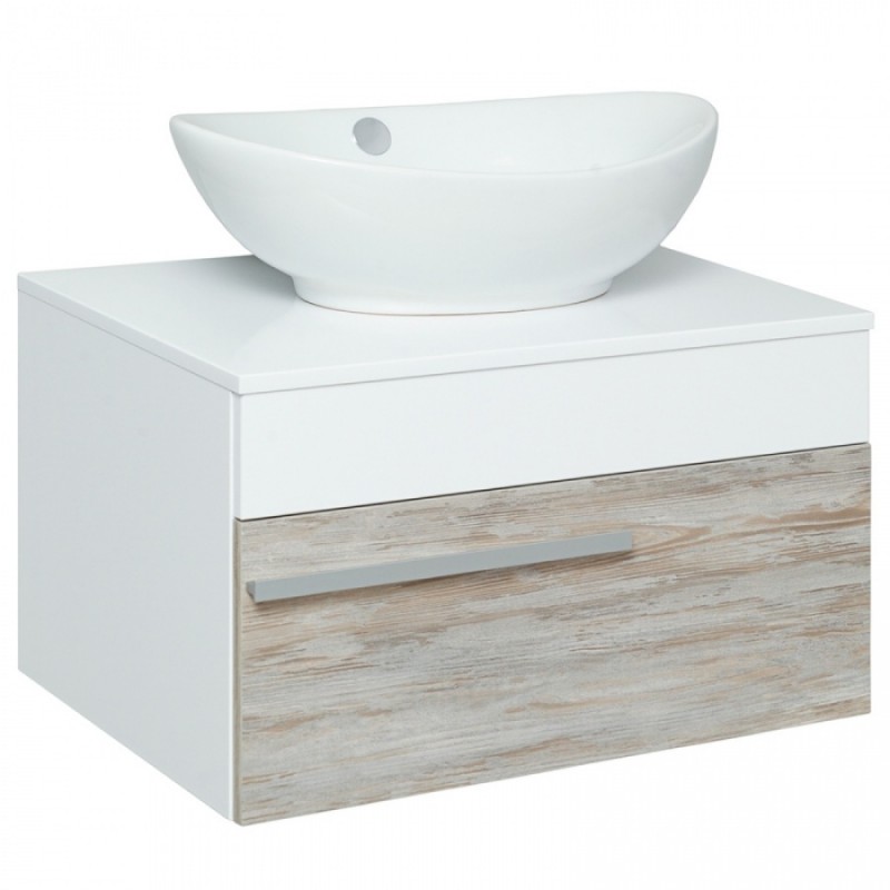 Комплект мебели для ванной Runo Вудлайн 65 подвесной