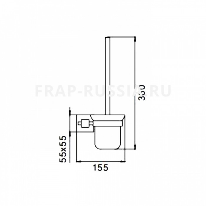 Настенный ершик для унитаза Frap F30310