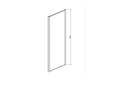 Неподвижная душевая стенка AQUATEK для комбинации с дверью 200х80